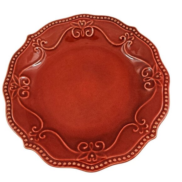 The Pioneer Woman Paige Beaded Scalloped Rim Salad Luncheon Plates – Set of 3 - Picture 4 of 14